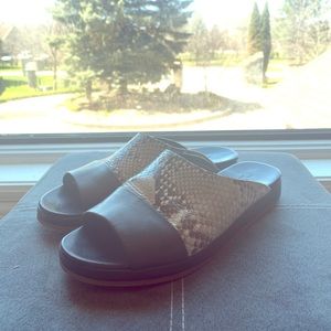 Rag & Bone Falk leather and python sandals size 39